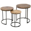 Plantentafel Everyday Trio Set Sidetable Straight 29–38–47 cm salontafels rond